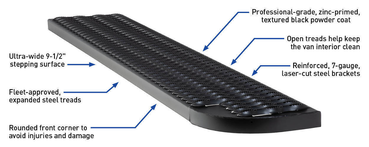 Grip Step XL Running Board Features