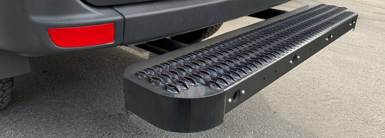 Impact Steel Bumper Step for Cargo Vans